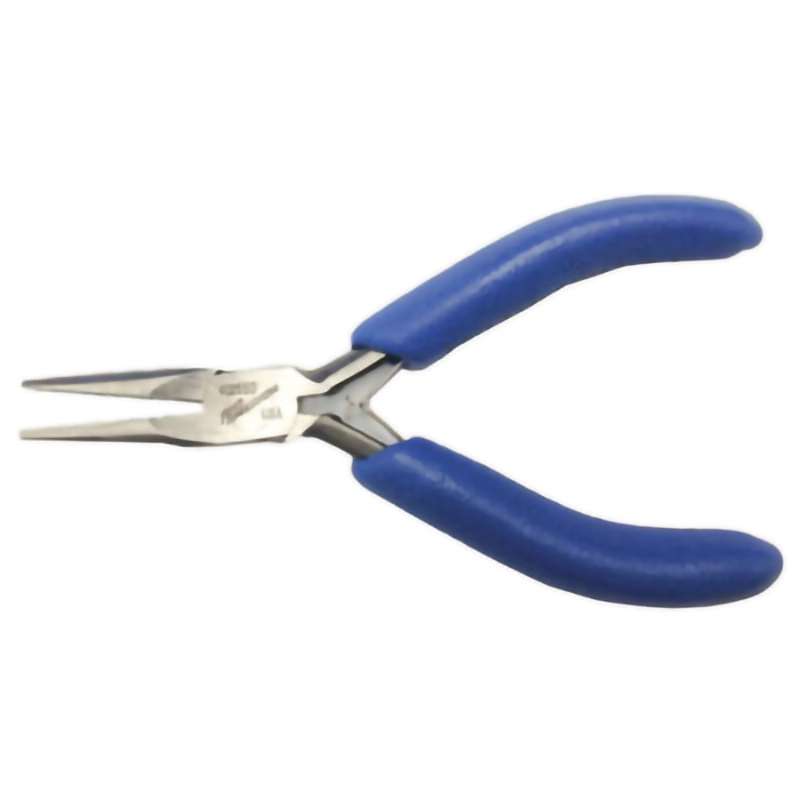Pliers, Miniature, Needle Nose, Smooth Jaws, ESD Safe, 4.75" OAL